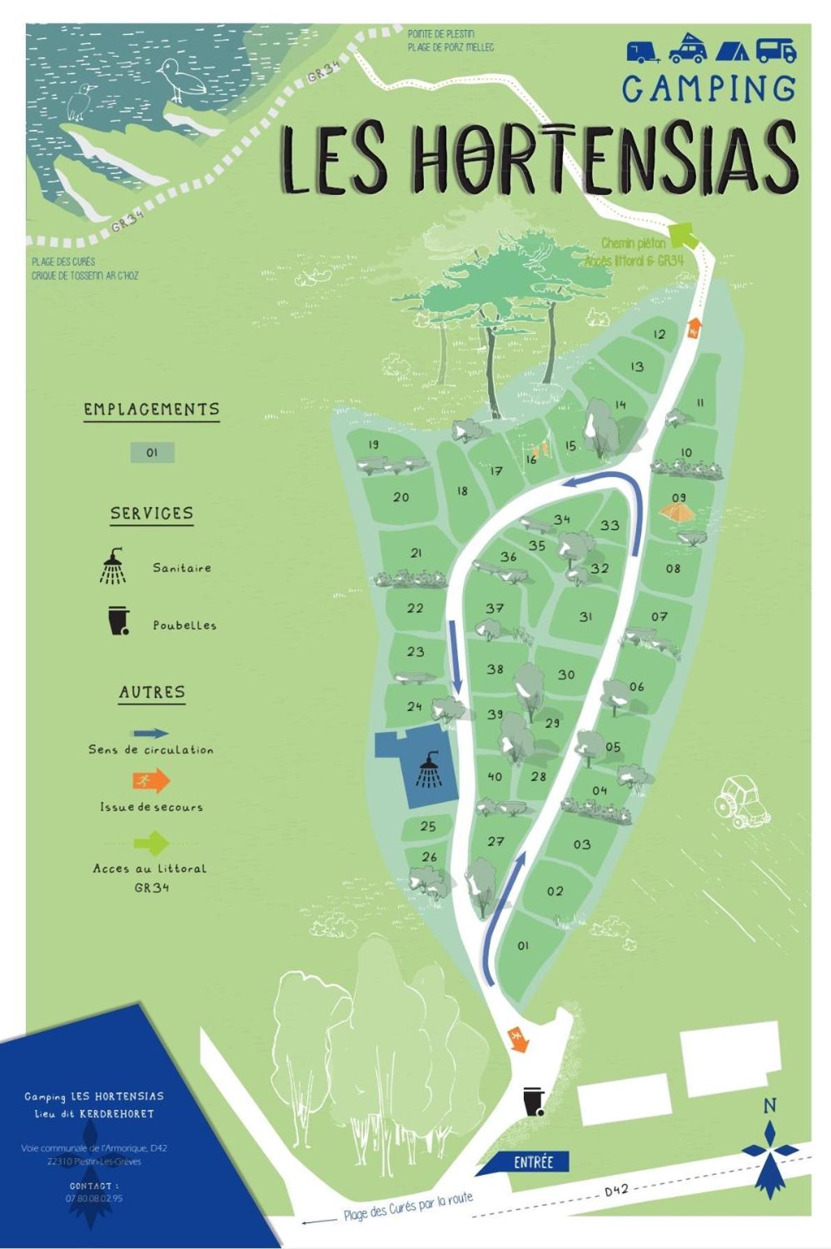 Aire De Camping Car, Caravane, Tente Emplacement Nu Avec Electricite Petit Camping Hotell Plestin-les-Grèves Exteriör bild